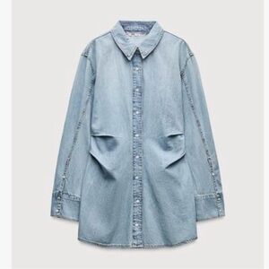 Zara Denim Button-Up Dress